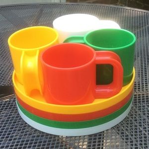 Ingrid Melamine Plates Cups MCM Set